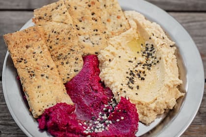 Crackers de sésamo.