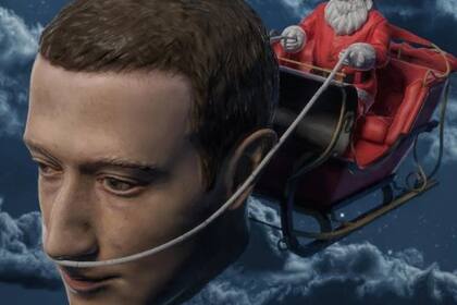 Creación del popular artista digital Beeple, publicada ayer 24/12 en su Instagram Beeple_crap