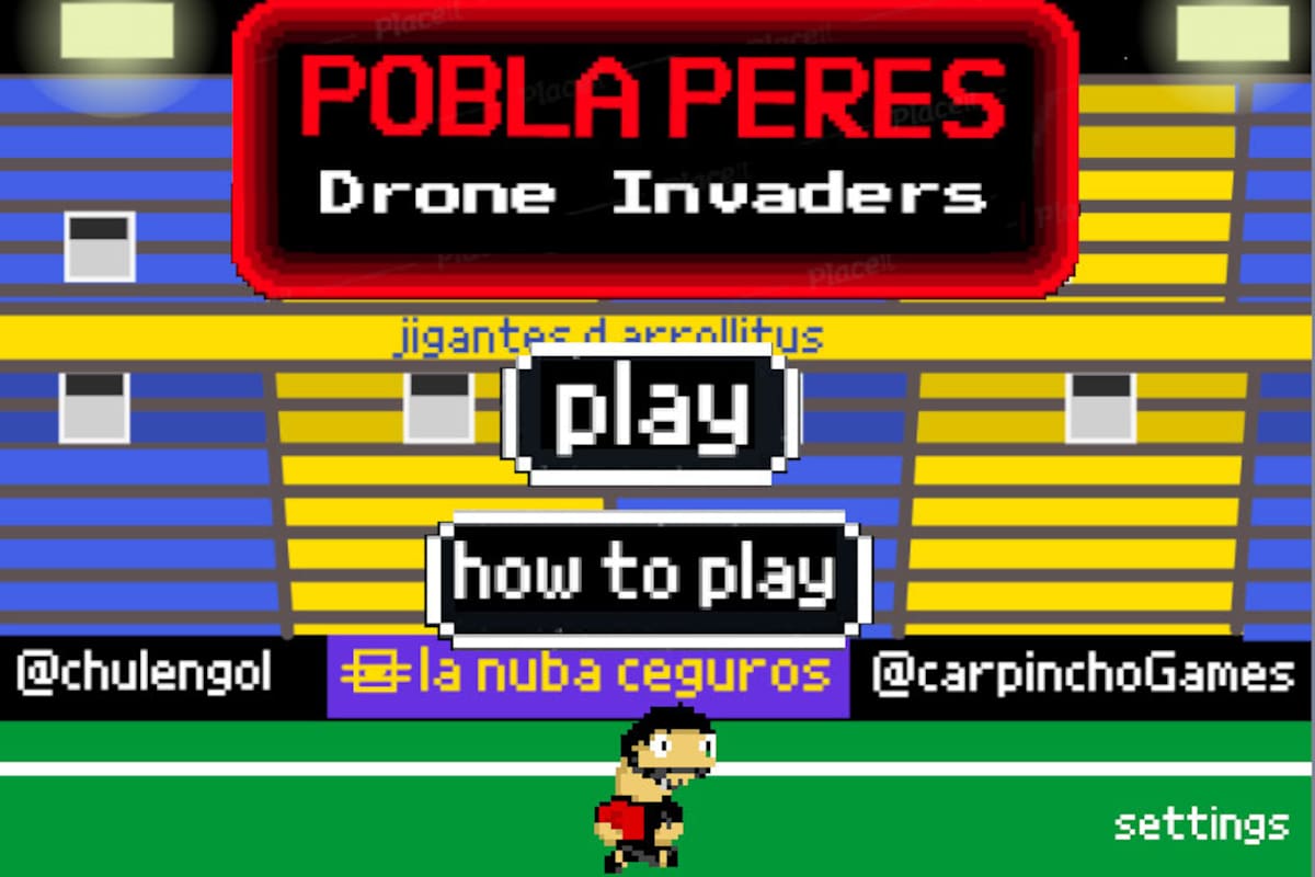 Crearon el videjuego de Pablo Pérez derribando drones