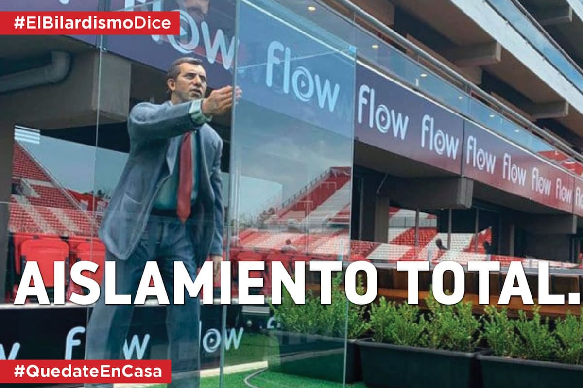Crearon memes con frases de Bilardo para concientizar durante la cuarentena