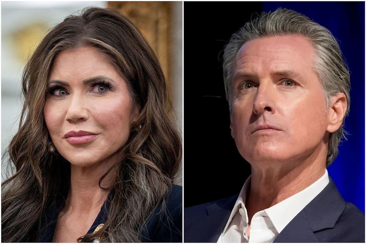 Crece la tensión entre Kristi Noem y Gavin Newsom luego del paquete de leyes firmadas por el gobernador de California contra las acciones del ICE