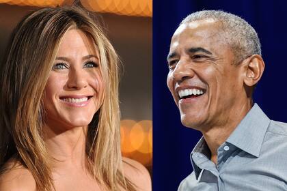Jennifer Aniston y Barack Obama (Imágenes tomadas de prensa internacional)