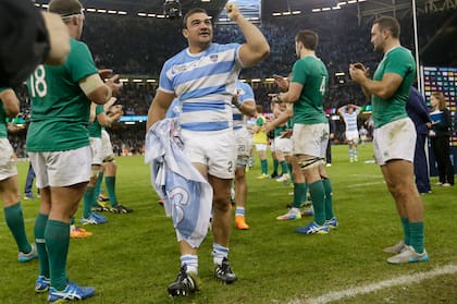 Creevy, capitán en 2015, en la victoria ante Irlanda en 2015