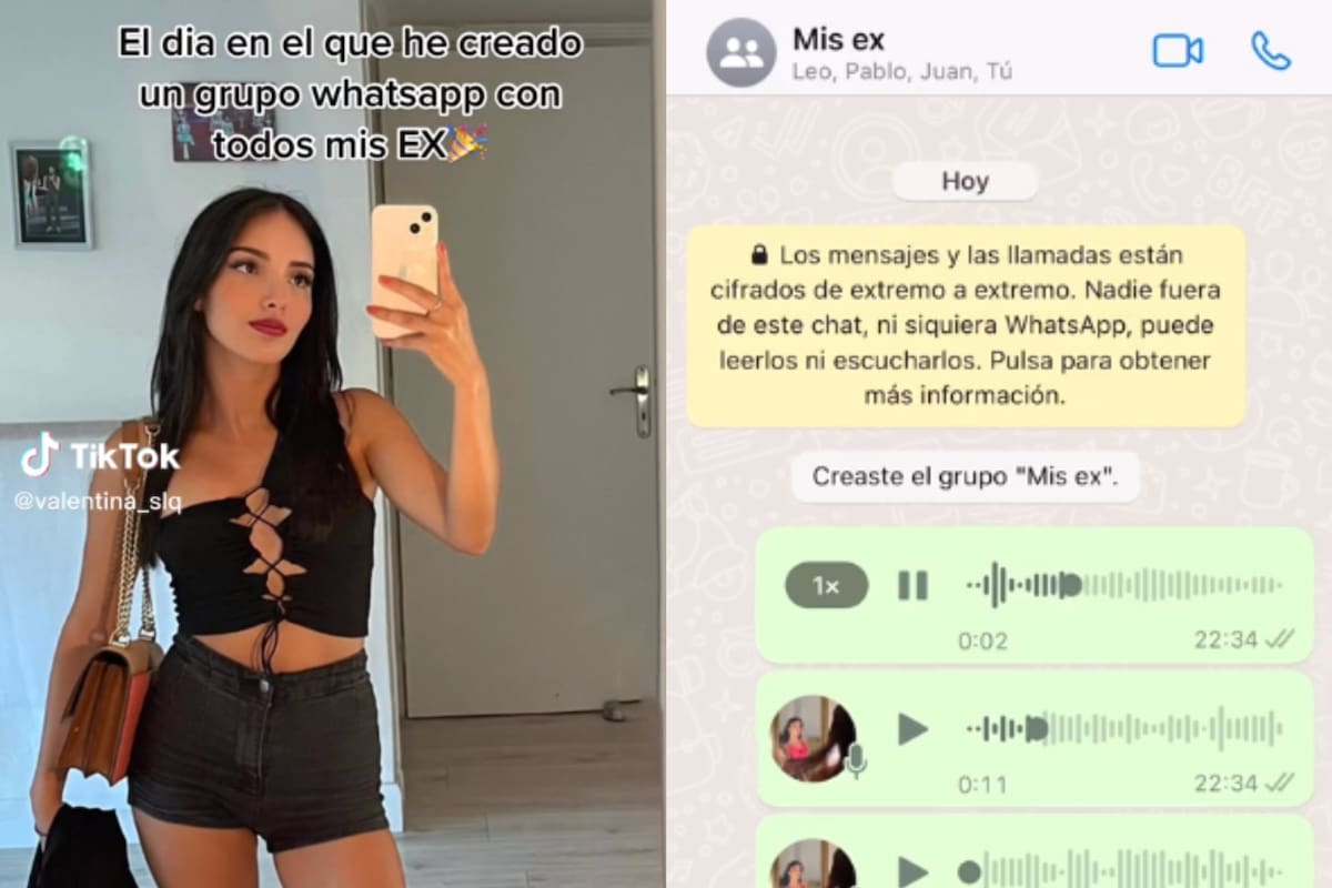 Creó un chat con todos sus ex y causó controversia en TikTok