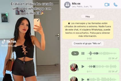 Creó un chat con todos sus ex y causó controversia en TikTok