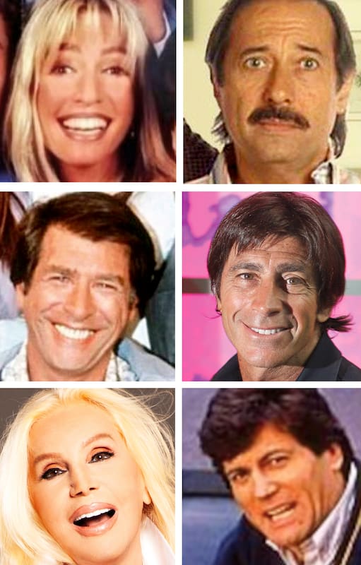 Cris Morena, Arturo Puig, Nicolás Repetto, Guillermo Francella, Susana Giménez y Carlín Calvo, figuras de la historia de Telefe y Canal 11