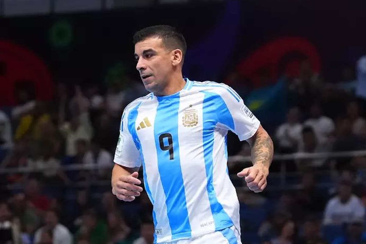 Cristian Borruto, jugador de la selección argentina de futsal