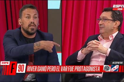 Cristian Fabbiani, exjugador de River, y el periodista italiano Vito Di Palma, confeso hincha de Boca, protagonizaron una acalorada discusión ante una eventual Superclásio en la Copa Libertadores