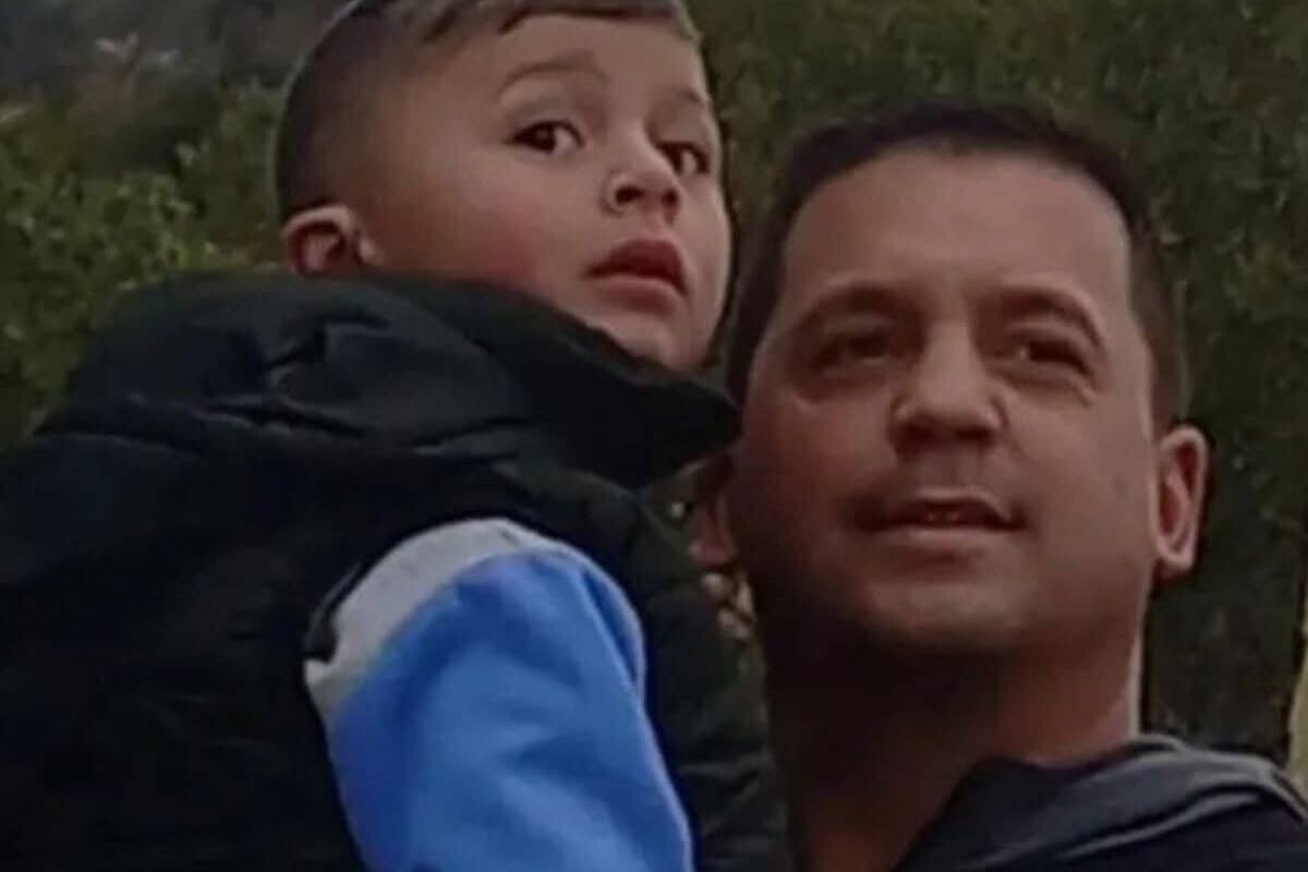 Cristian Fink y su hijo Alvaro