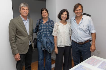 Cristián Frers Braun, Paula Urien, Fini Travers y su hijo, Richard Braun, que está casado con Paula