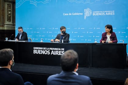 Cristian Girard, Axel Kicillof y Mercedes Marcó del Pont