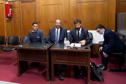 Cristian Javier Arbaje, en la sala de juicio