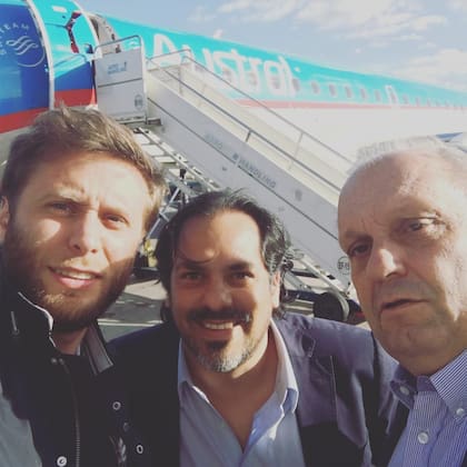 Cristian Larsen con Lafferriere y Lombardi