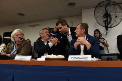 Cristian Ritondo, durante la presentación de la Mesa de Enlace