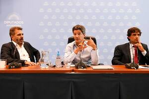 Cristian Ritondo, Luciano Laspina y Hernán Lacunza