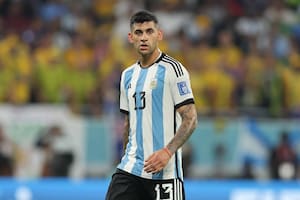 Cristian Romero mostró en su cuenta de Instagram cómo quedó su tatuaje de la Copa del Mundo