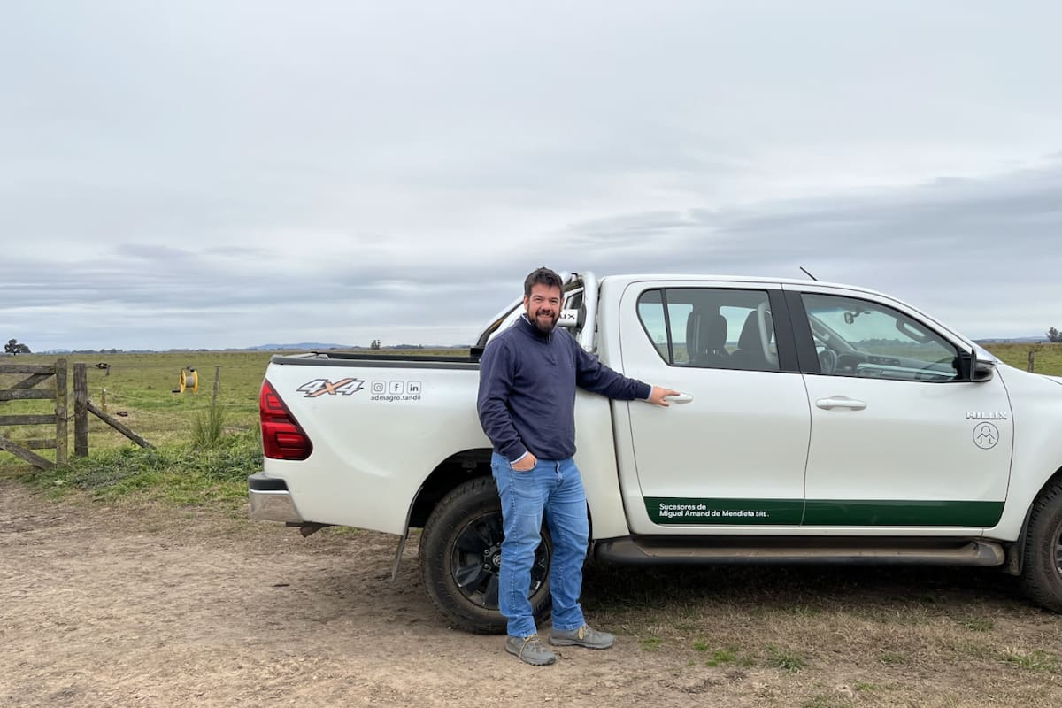 Cristian Trevolazavala gerencia 3500 hectáreas