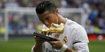 Cristiano, con su bota de oro