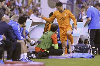 Cristiano, en el banco de suplentes y con mucha bronca