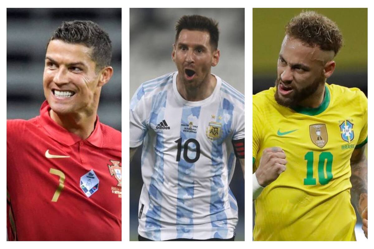 Cristiano, Messi y Neymar, tres de las grandes figuras del fútbol actual