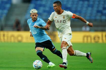 Cristiano Ronaldo, durante el amistoso de este lunes, en el que Al Nassr fue goleado 5-0 por Celta