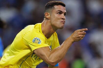 Cristiano Ronaldo festeja el gol de la victoria ante Al Hilal; el portugués fue la gran figura de su equipo en la final