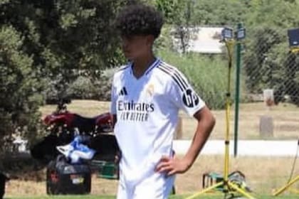 Cristiano Ronaldo Jr. se entrena en las juveniles de Real Madrid (@MadridUniversal)