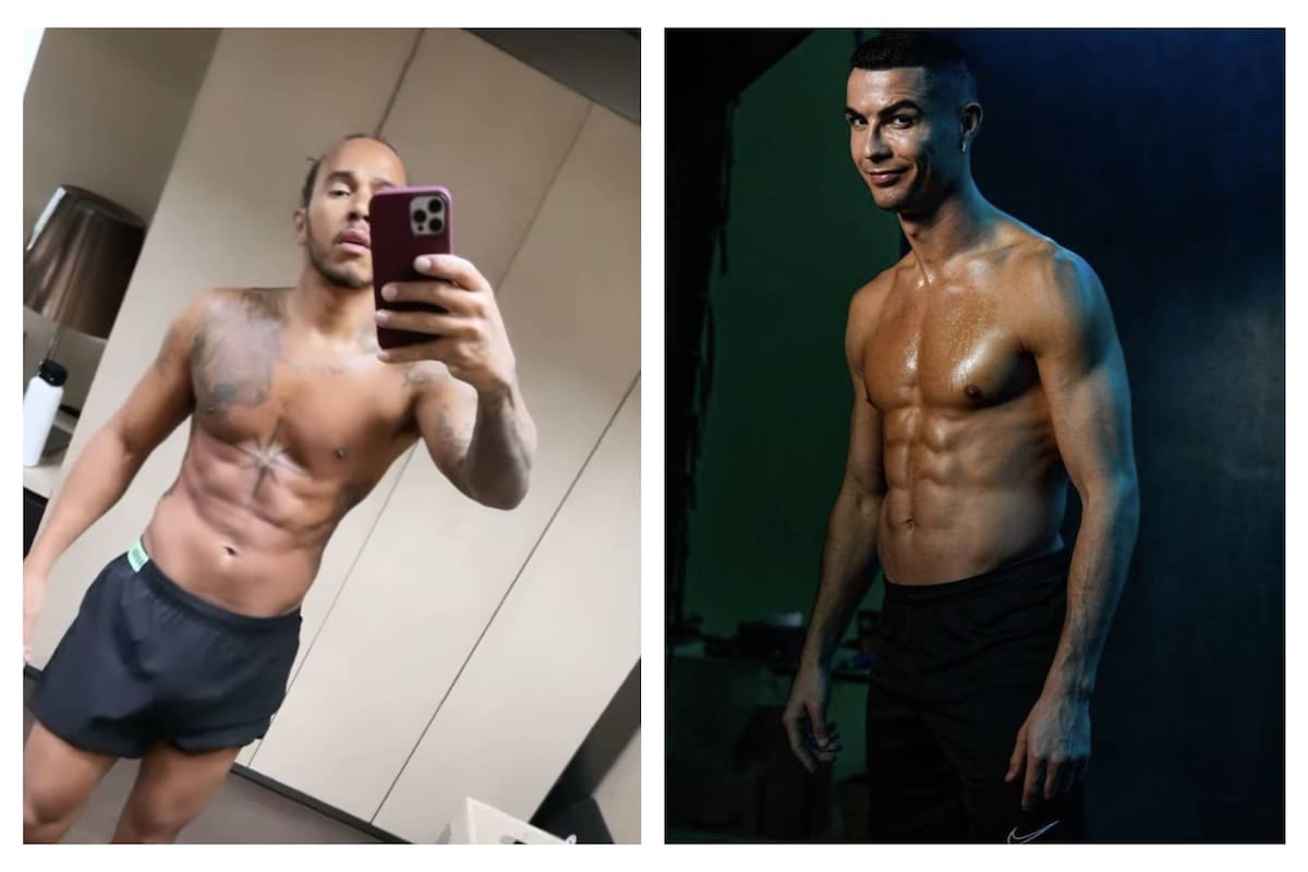 Cristiano Ronaldo le lanzó un atrevido comentario a Lewis Hamilton en redes