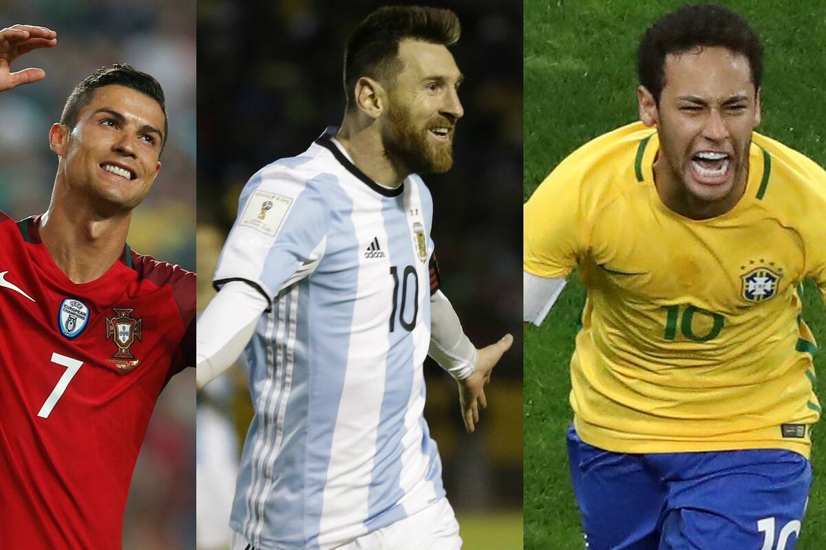 Cristiano Ronaldo, Messi y Neymar, tres de las grandes figuras que acudirán a Rusia 2018