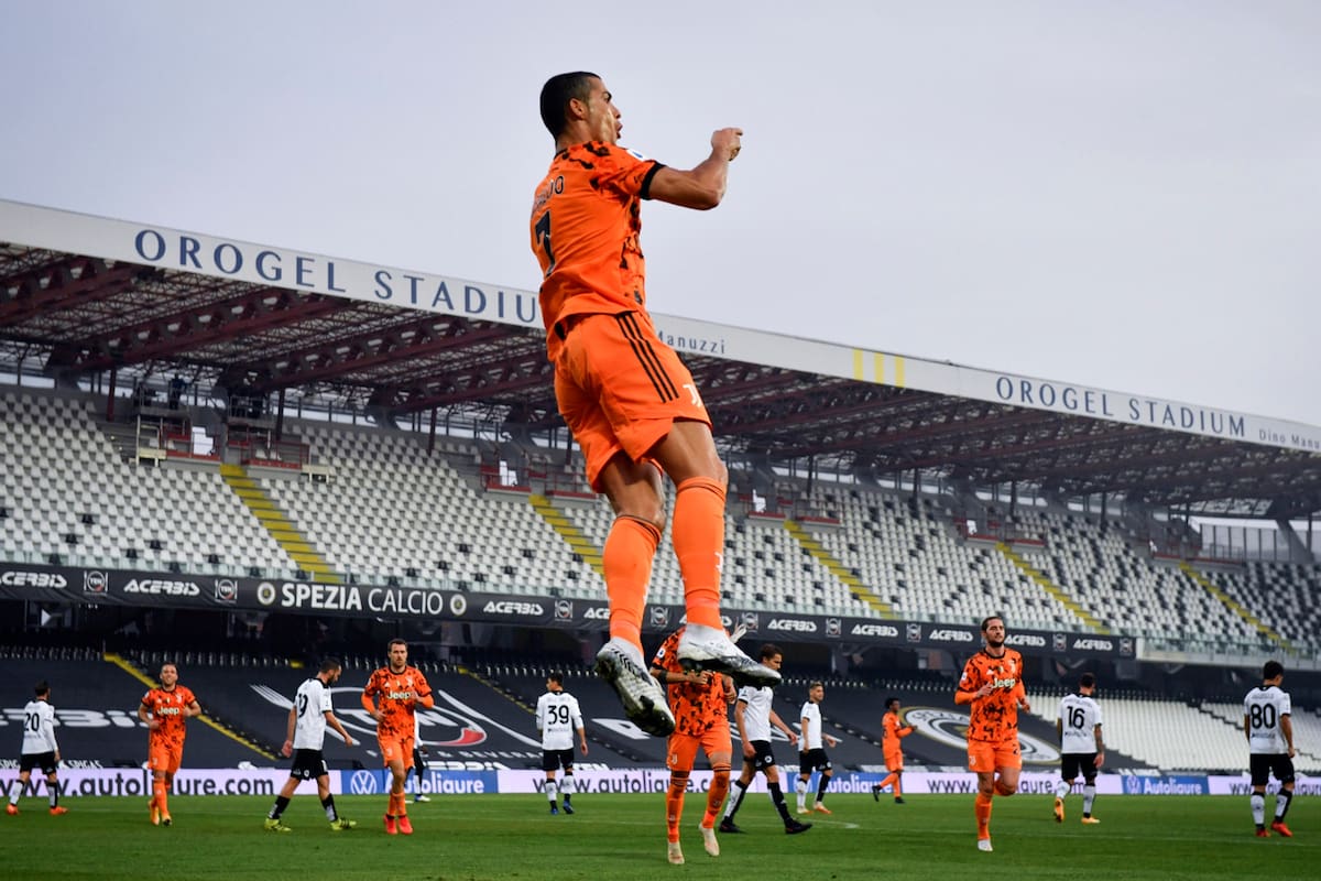 Cristiano Ronaldo recargado: después de la cuarentena por Covid, volvió a Juventus y al minuto festejó su gol