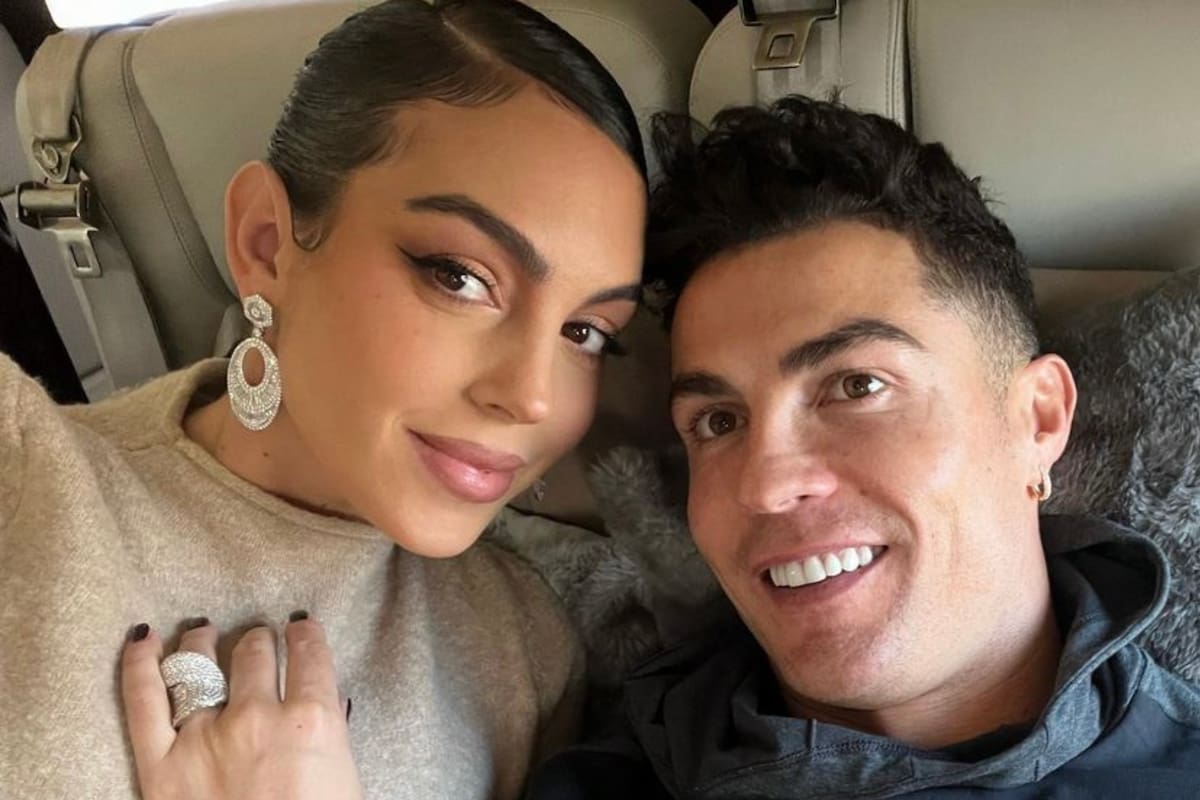Cristiano Ronaldo viajó a Madrid junto a Georgina Rodríguez y sus hijos a bordo de su jet privado