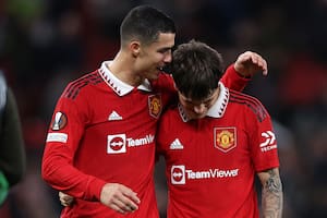Cristiano Ronaldo y Alejandro Garnacho, al ataque en el renovado Manchester United
