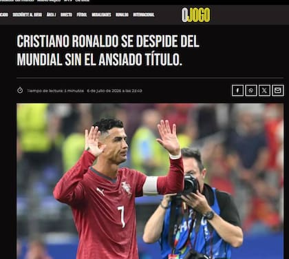 Cristiano Ronaldo y la reacción de los diarios de Portugal a su último partido en un Mundial.
