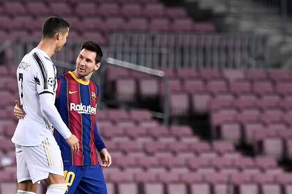 En 2020, en plena pandemia por el coronavirus, Cristiano (Juventus) y Messi (Barcelona) se enfrentaron, sin público