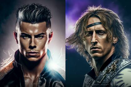 Cristiano Ronaldo y Luka Modric también pasaron por el filtro de la inteligencia artificial
Foto: INSTAGRAM / @jed.ai.master