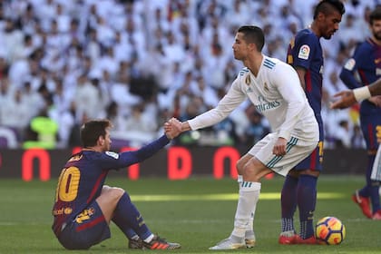 Cristiano Ronaldo y Messi se enfrentaron durante nueve temporadas en el fútbol español