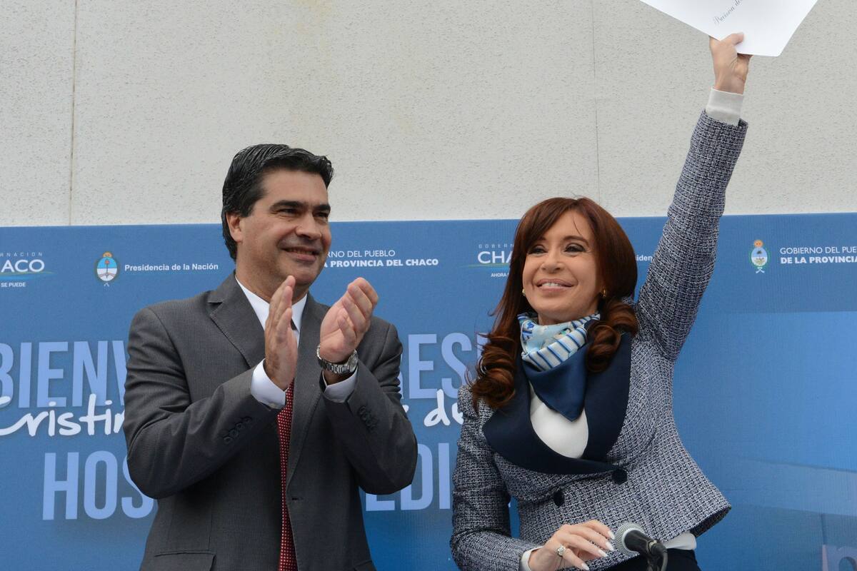 Cristina, con Capitanich