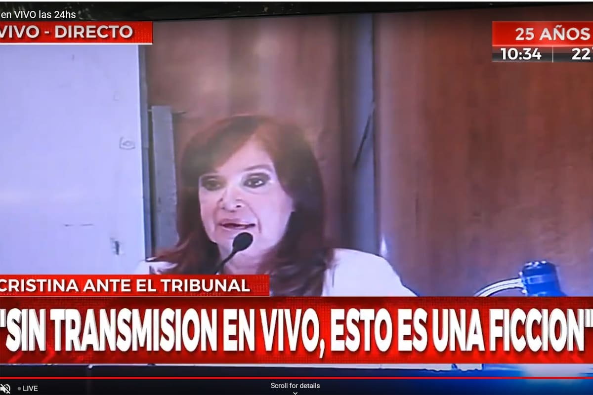 Cristina declara en indagatoria ante el Tribunal Oral Federal N°2