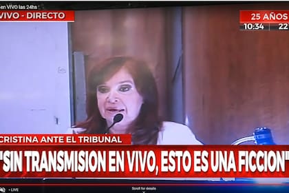 Crónica y C5N transmitieron en vivo una parte de la indagatoria de Cristina Kirchner