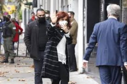 Cristina el día que fue a declarar en los tribunales de Lomas de Zamora por la causa de espionaje