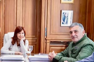 Cristina Fernández de Kirchner, con el sindicalista Paco Manrique