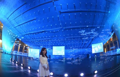 Cristina Fernández de Kirchner cuando inauguró el CCK