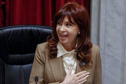 Cristina Fernández de Kirchner, en el Senado de la Nación