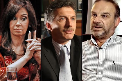 Cristina Fernández de Kirchner, Mauricio Macri y Juan Uccelli, expresidente de la Asociación Argentina de Productores de Porcinos, cuando en 2010 la expresidenta habló de las "propiedades" de la carne de cerdo para mejorar la actividad sexual