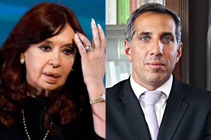 Cristina Fernández de Kirchner y el fiscal Diego Luciani