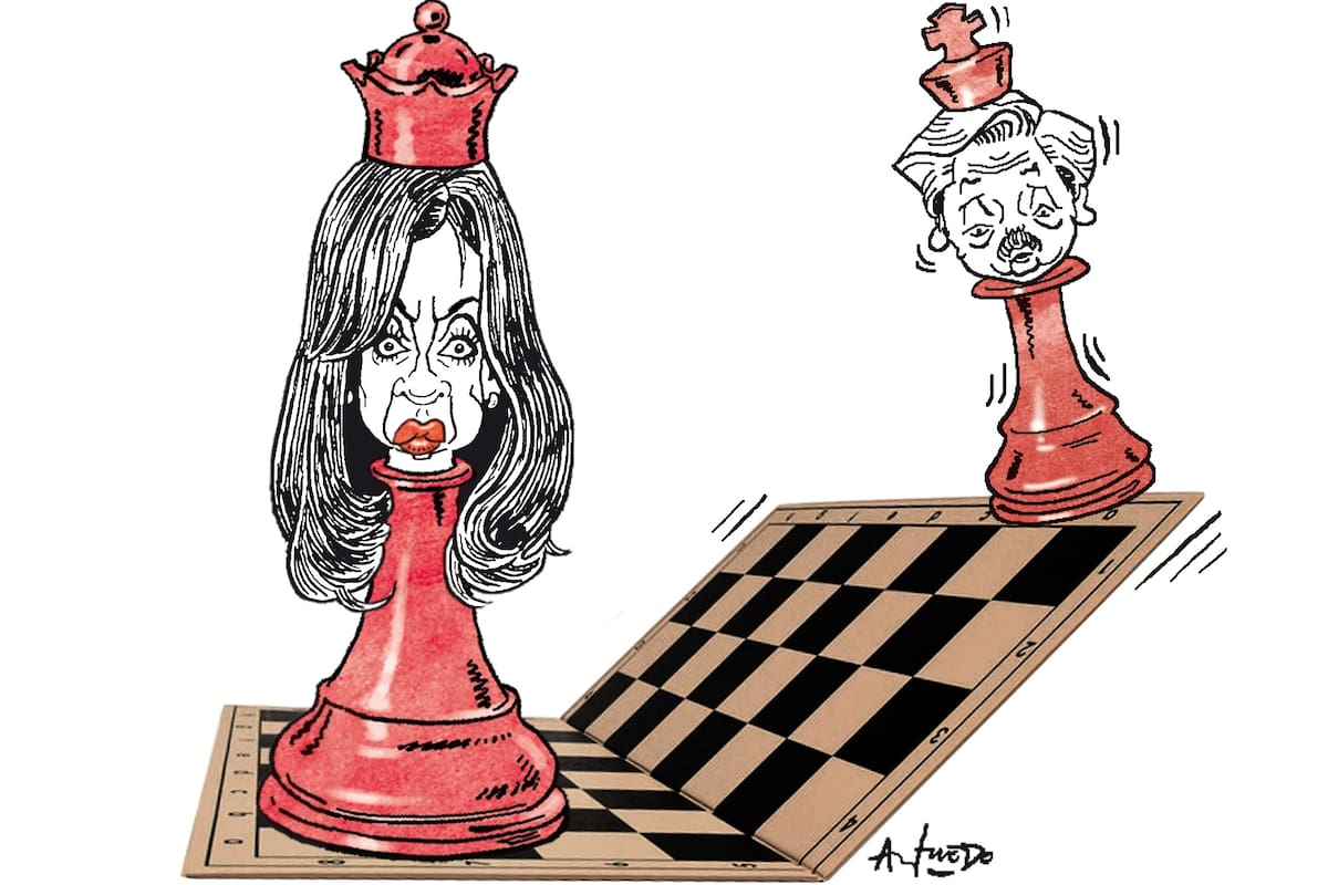 Cristina Fernández y Alberto Fernández, en un movedizo tablero de ajedrez