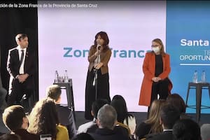 Cristina Kirchner, al inaugurar la zona franca minorista en Río Gallegos