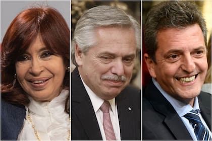 Cristina Kirchner, Alberto Fernandez y Sergio Massa