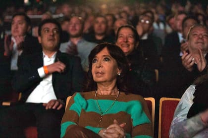 Cristina Kirchner durante el acto en Calafate