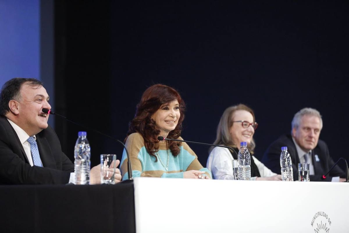 Cristina Kirchner durante el acto en Calafate